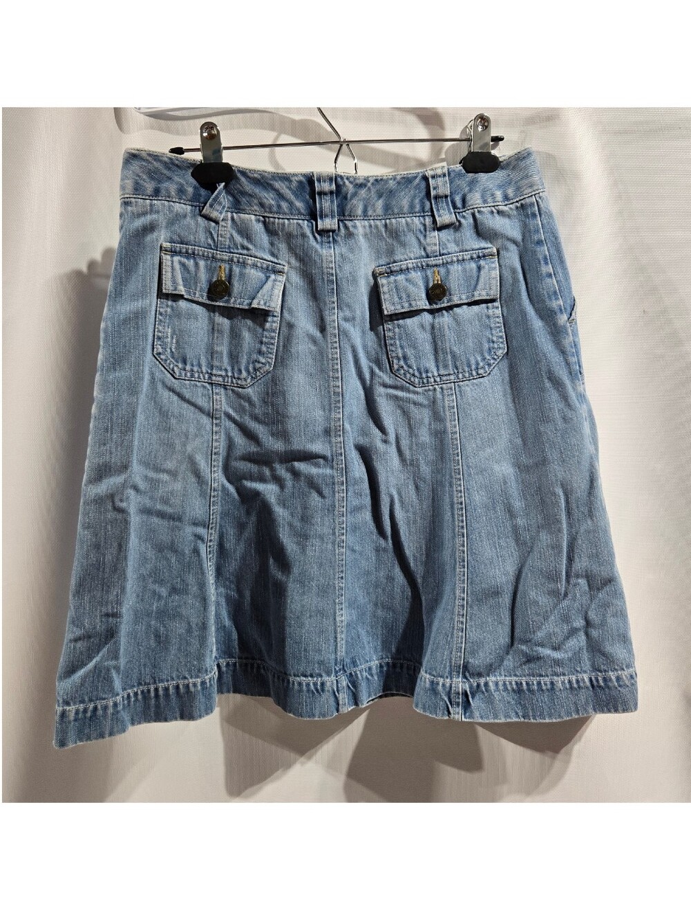 Edddie Bauer Blue Jean Skirt Sz 8 Like New!High Quality - Picture 3 of 12